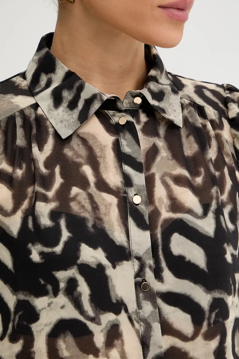 camicia donna colore nero CHLEO miniatura 5