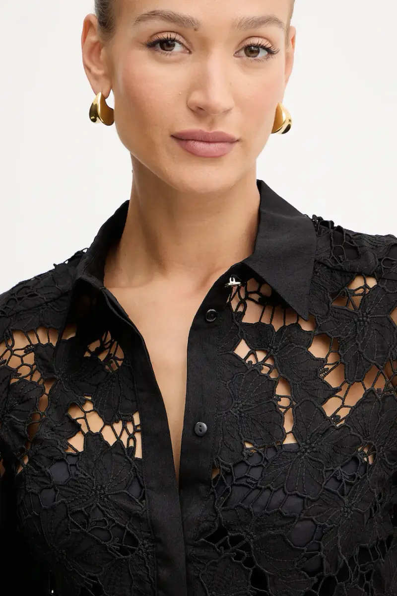 camicia donna colore nero COCONU miniatura 4