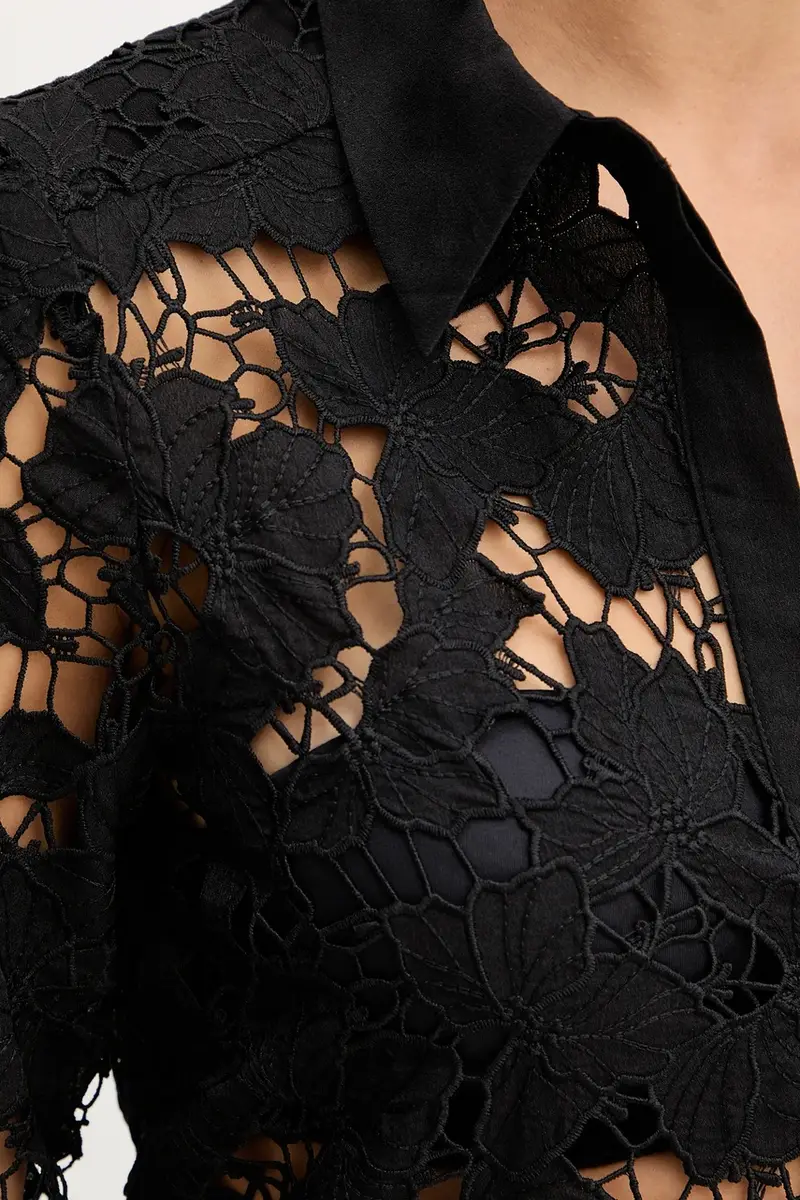 camicia donna colore nero COCONU miniatura 5