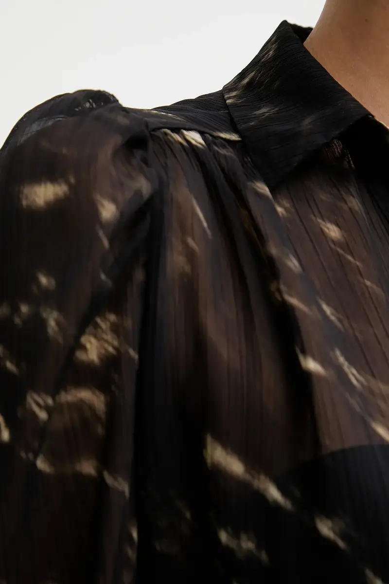 camicia donna colore nero COOD.F miniatura 5