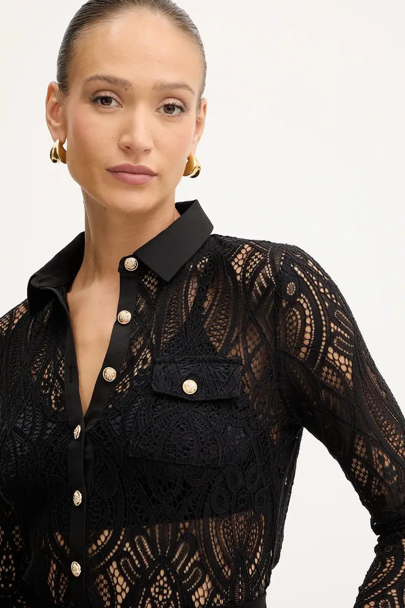 camicia donna colore nero TLILA miniatura 4