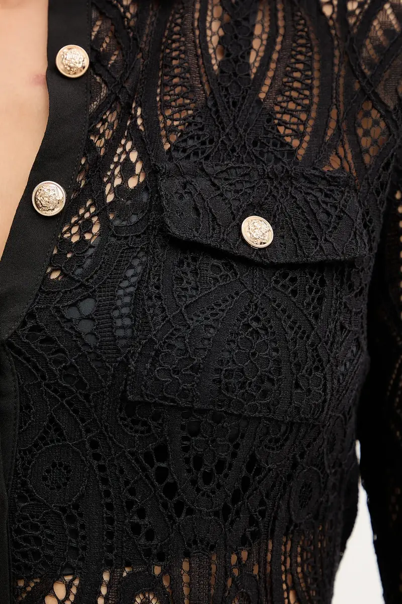 camicia donna colore nero TLILA miniatura 5