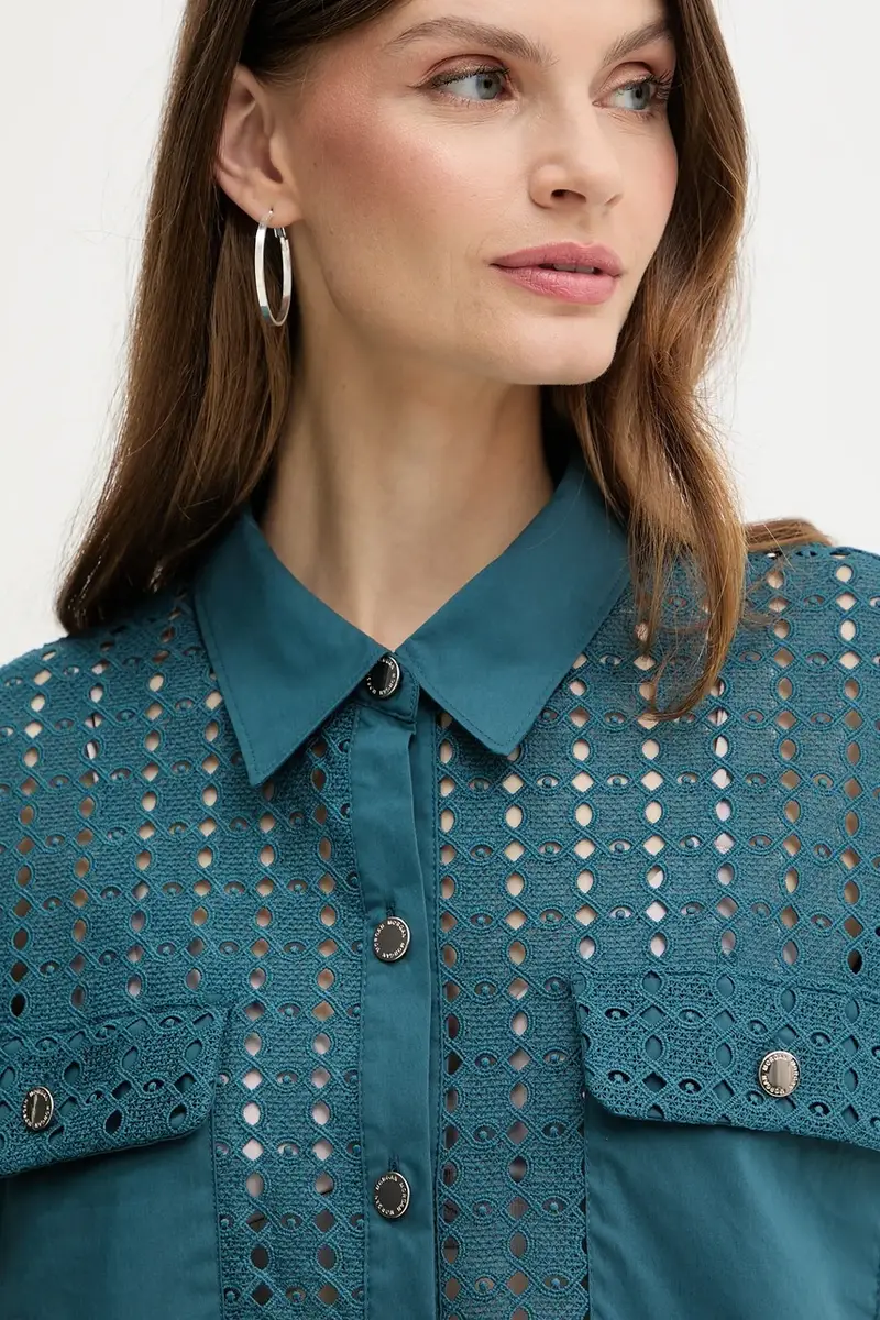 camicia donna colore verde CITILI Turchese miniatura 4
