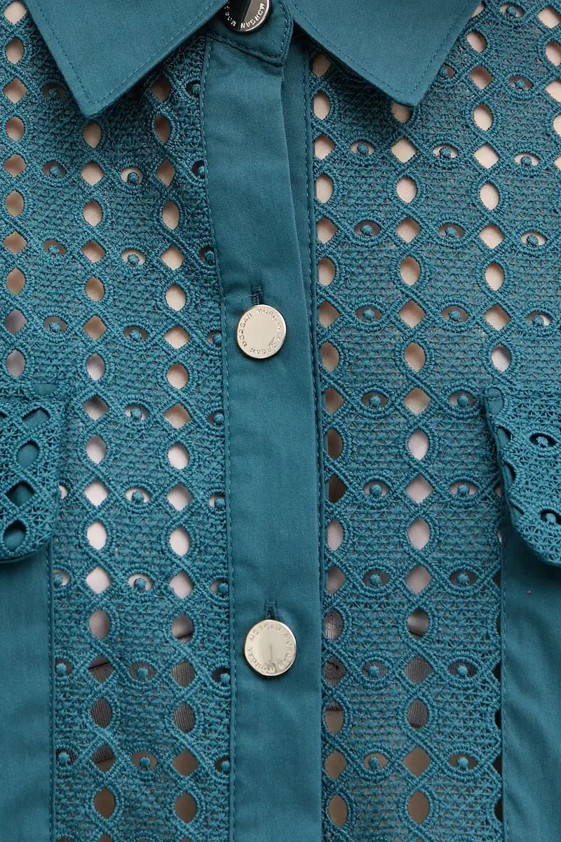 camicia donna colore verde CITILI Turchese miniatura 5