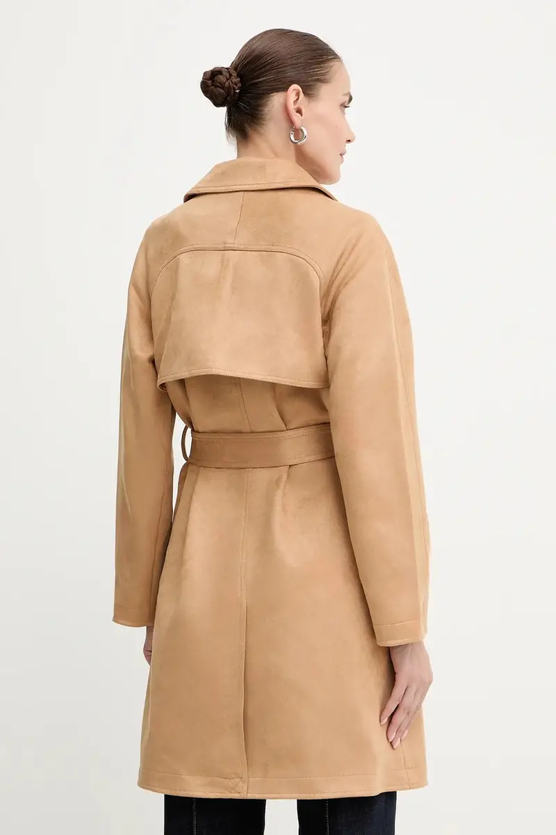 cappotto colore beige GSUEDE miniatura 3