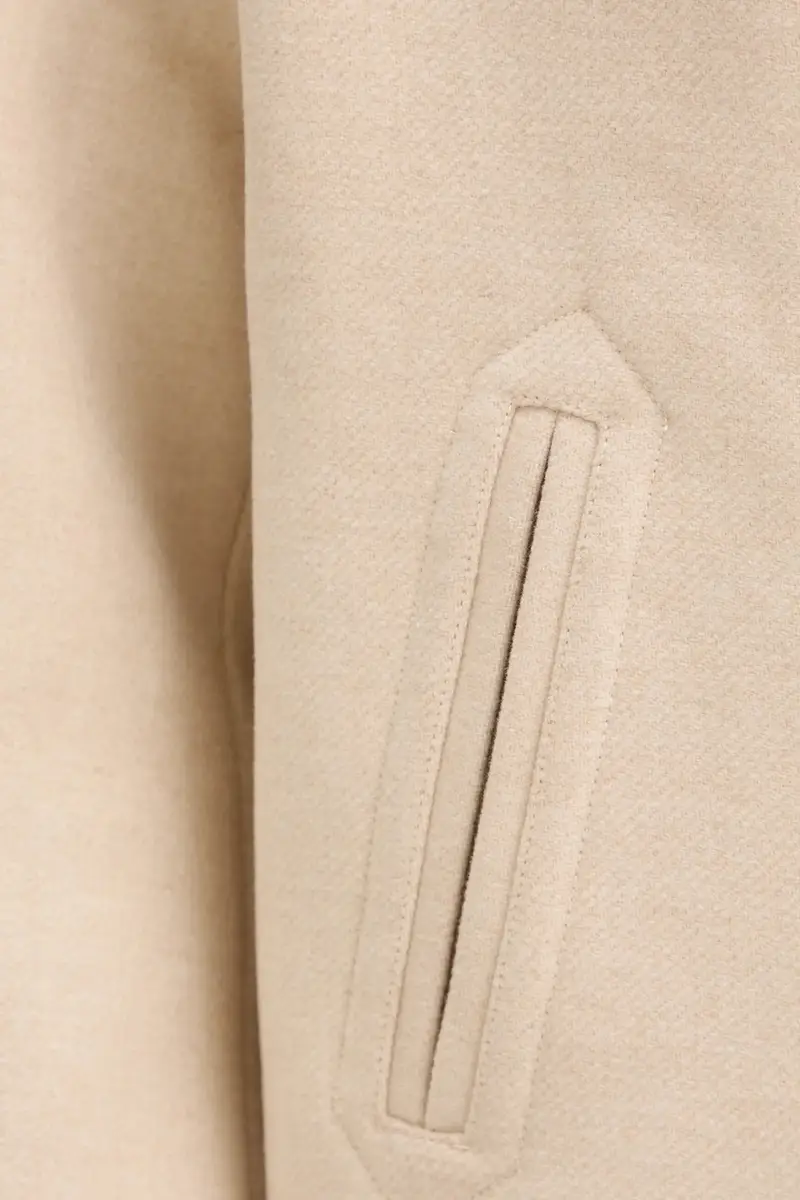 cappotto con lana colore beige GMOON miniatura 5