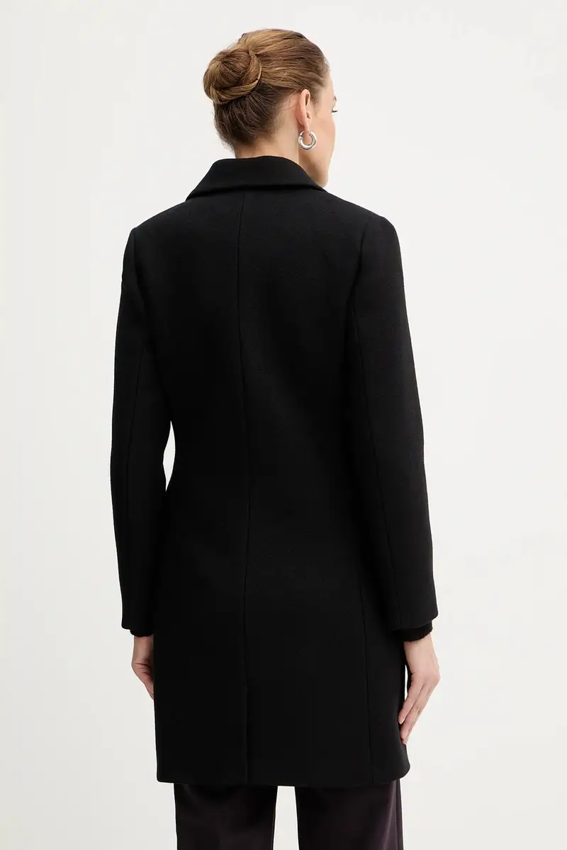 cappotto con lana colore nero GATIM.F miniatura 3