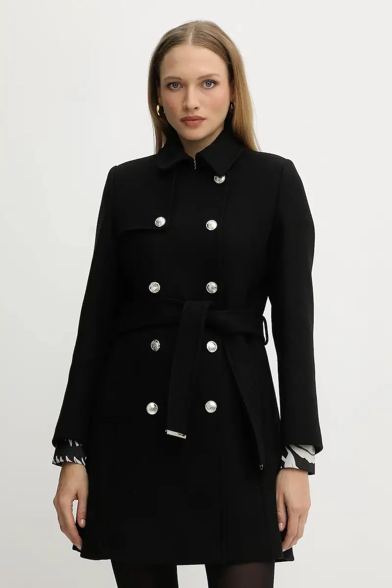 cappotto con lana colore nero GEVA