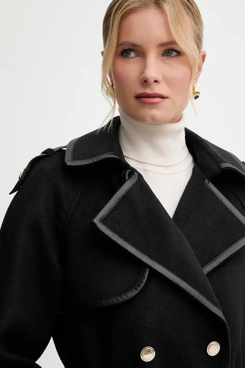 cappotto con lana colore nero GPLAY miniatura 4