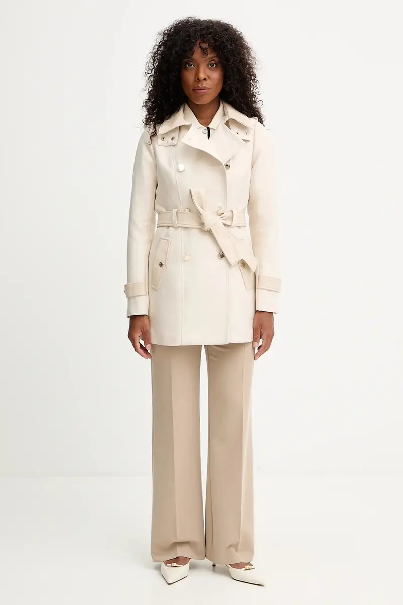 cappotto GZIMA donna colore nero GZIMA Beige miniatura 2