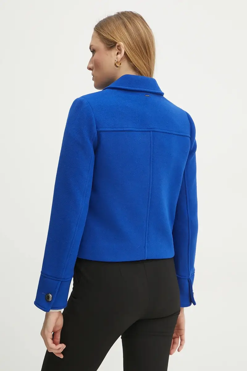 cappotto in lana GMIM1 donna colore blu GMIM1 miniatura 3