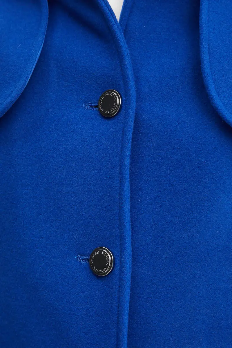 cappotto in lana GMIM1 donna colore blu GMIM1 miniatura 5