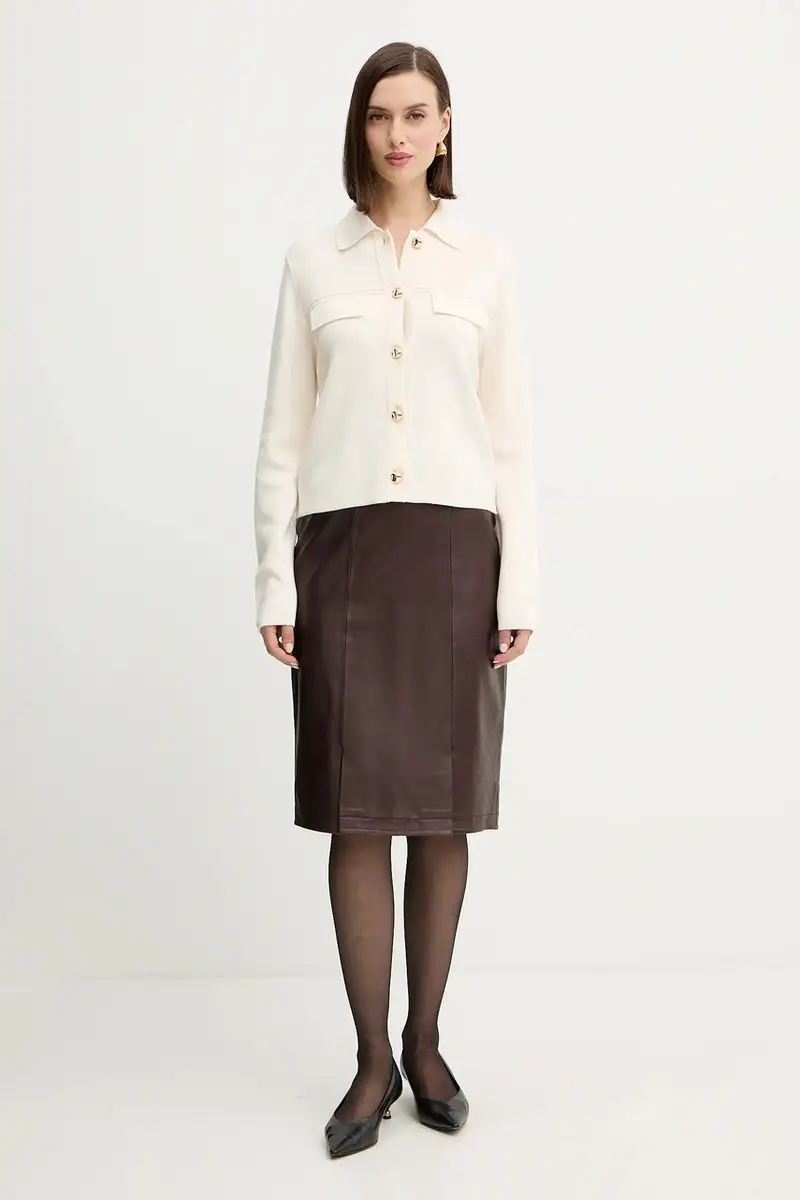 Morgan Cardigan Donna Beige 3574411 miniatura 2