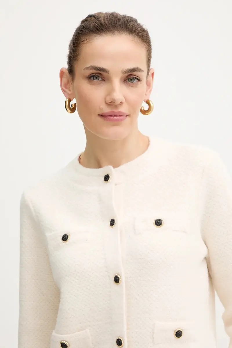 Morgan Cardigan Donna Beige 3840388 miniatura 4