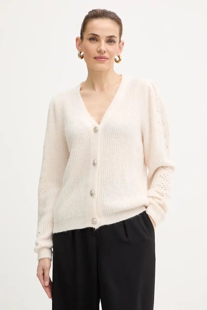 cardigan con lana colore beige MPLAY