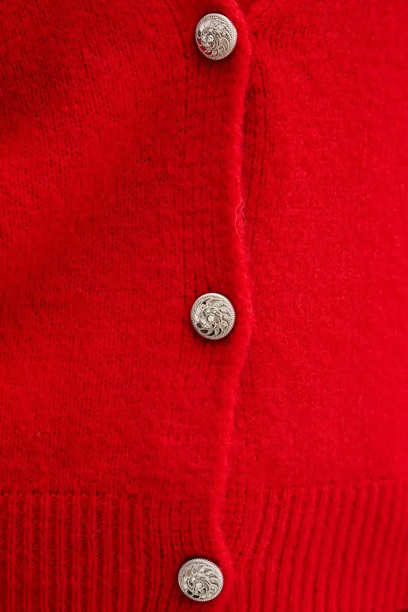 Morgan Cardigan Rosso 3982428 miniatura 5