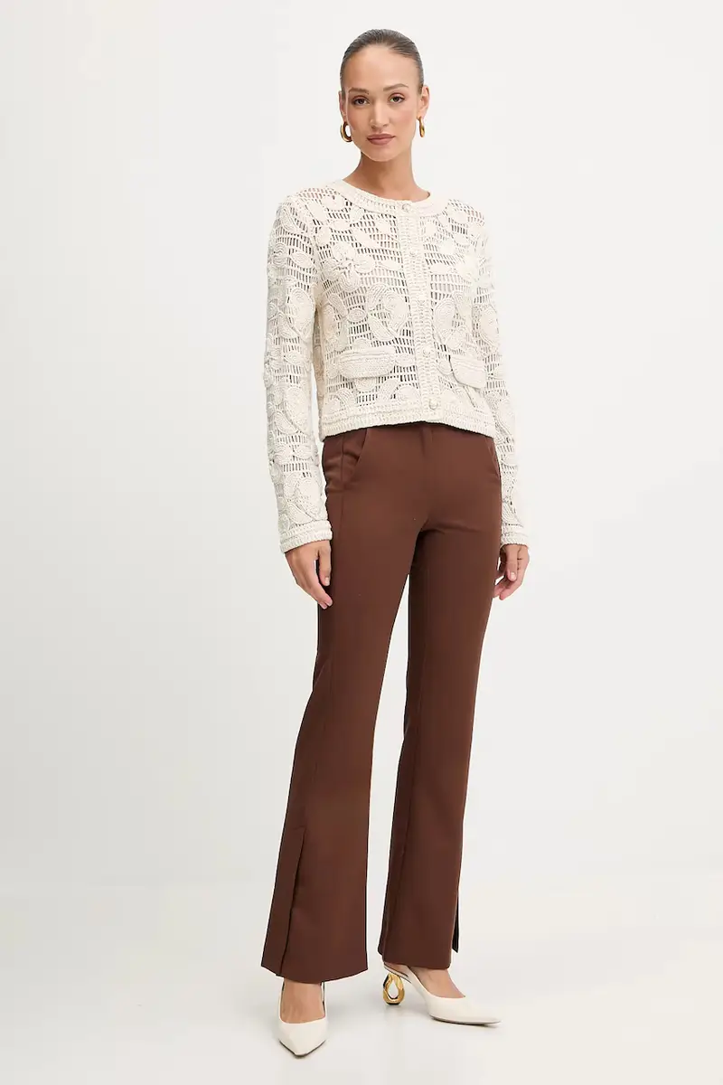 Morgan Cardigan Donna Beige 3123523 miniatura 2