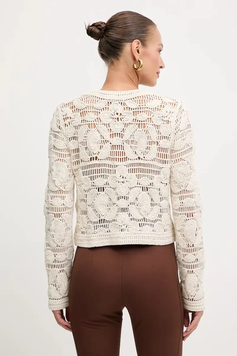 Morgan Cardigan Donna Beige 3123523 miniatura 3