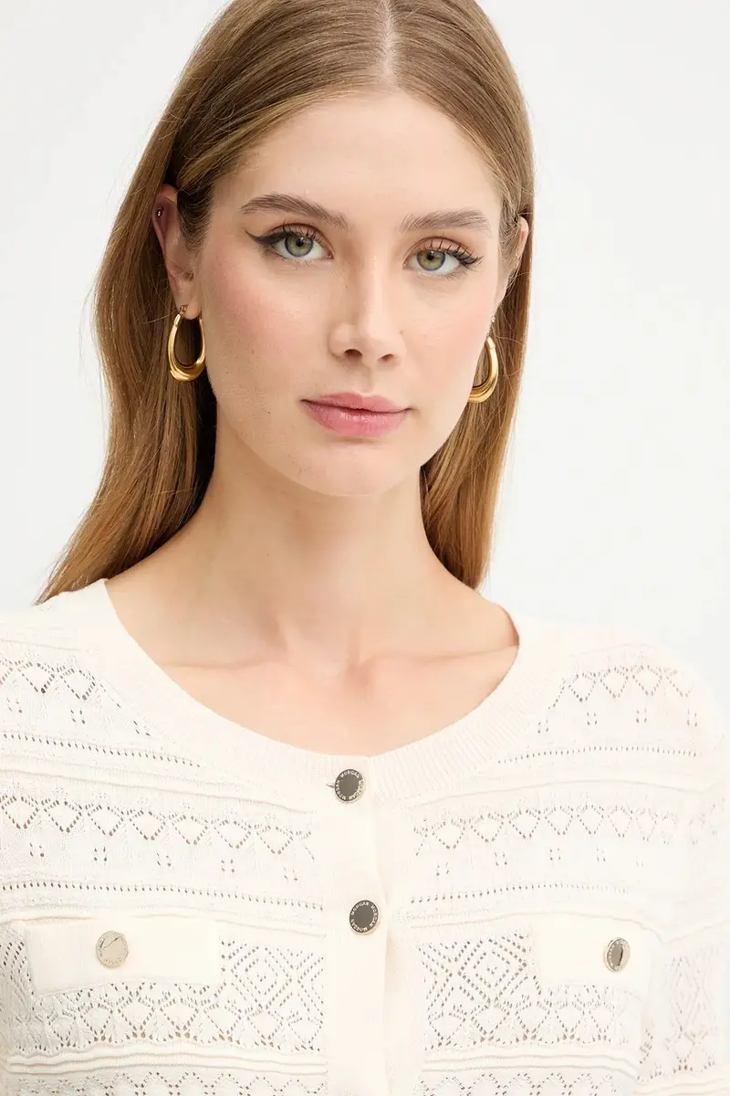 Morgan Cardigan Donna Beige 3242684 miniatura 4