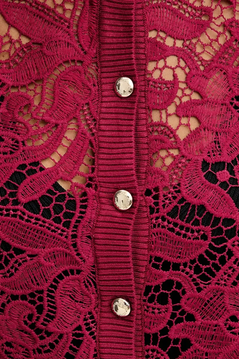 Morgan Cardigan Donna Rosso 3740163 miniatura 5