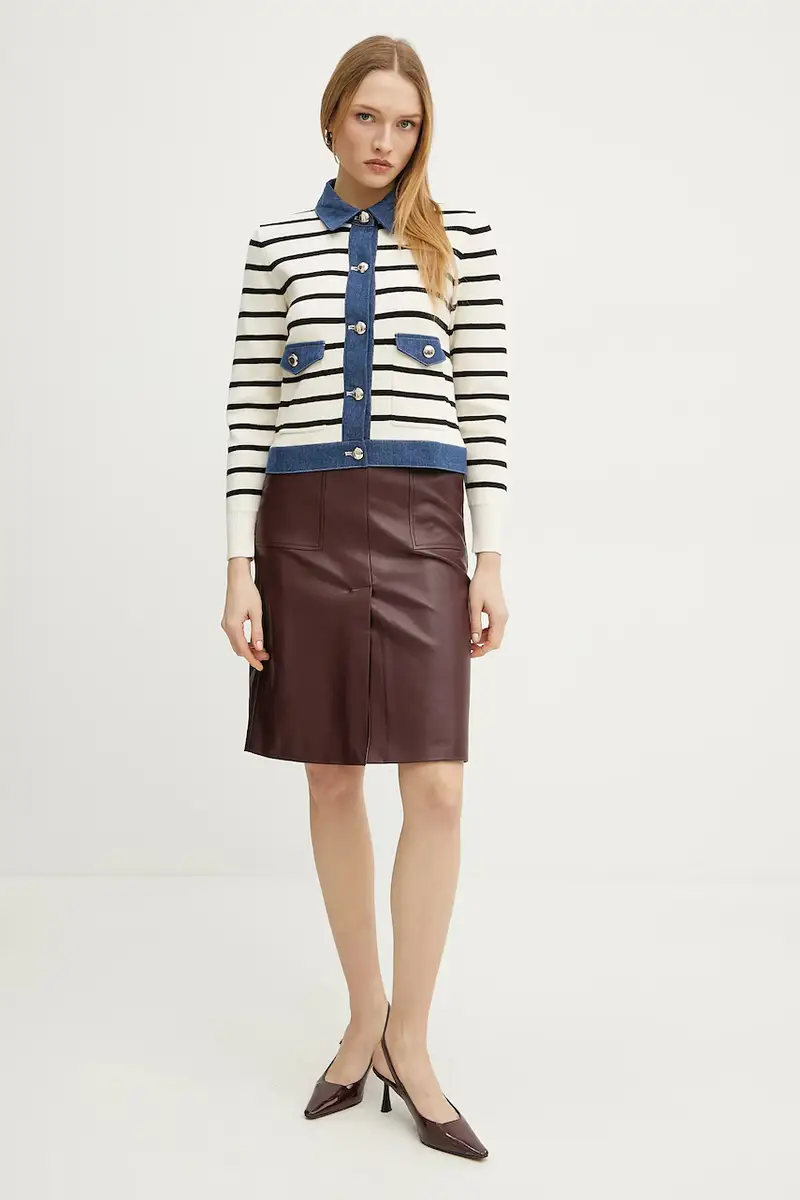 Morgan Cardigan Donna Beige 3292100 miniatura 2