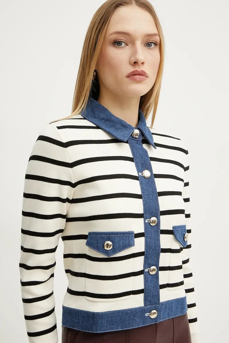 Morgan Cardigan Donna Beige 3292100 miniatura 4