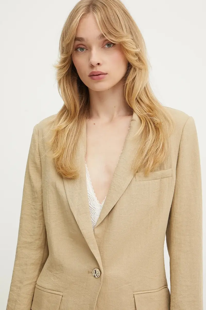 giacca colore beige VAVIK miniatura 4