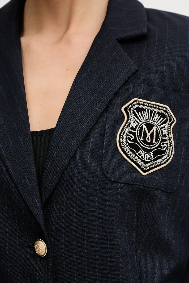 giacca colore blu navy VLOUI.F miniatura 5