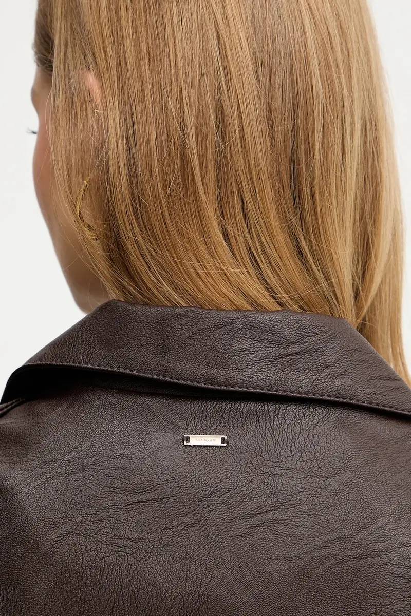 giacca da motociclista Marrone miniatura 5