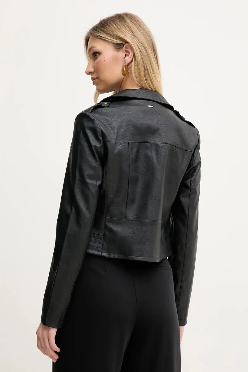 giacca da motociclista Nero miniatura 3