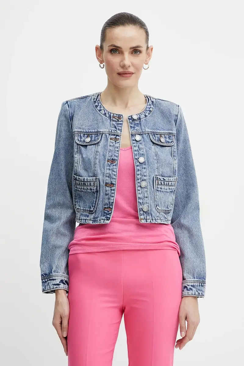 giacca di jeans VCHARME colore blu VCHARME