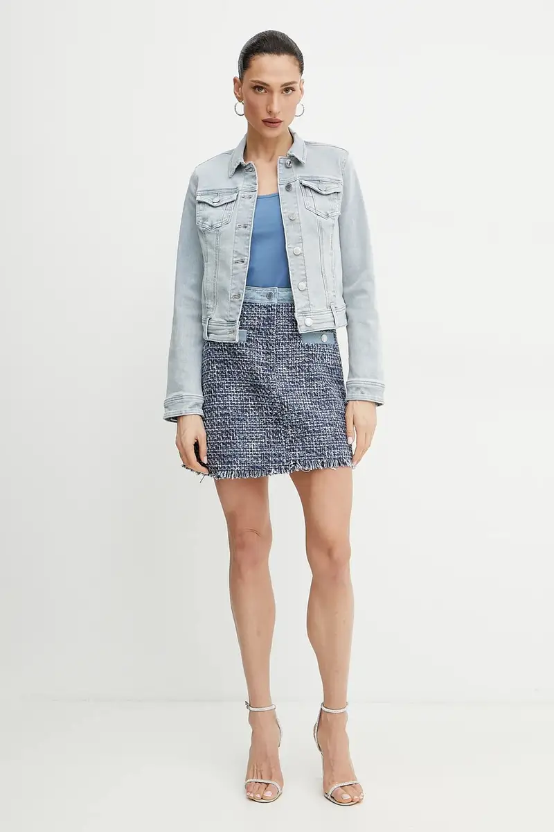 giacca di jeans VPOMI colore blu VPOMI miniatura 2