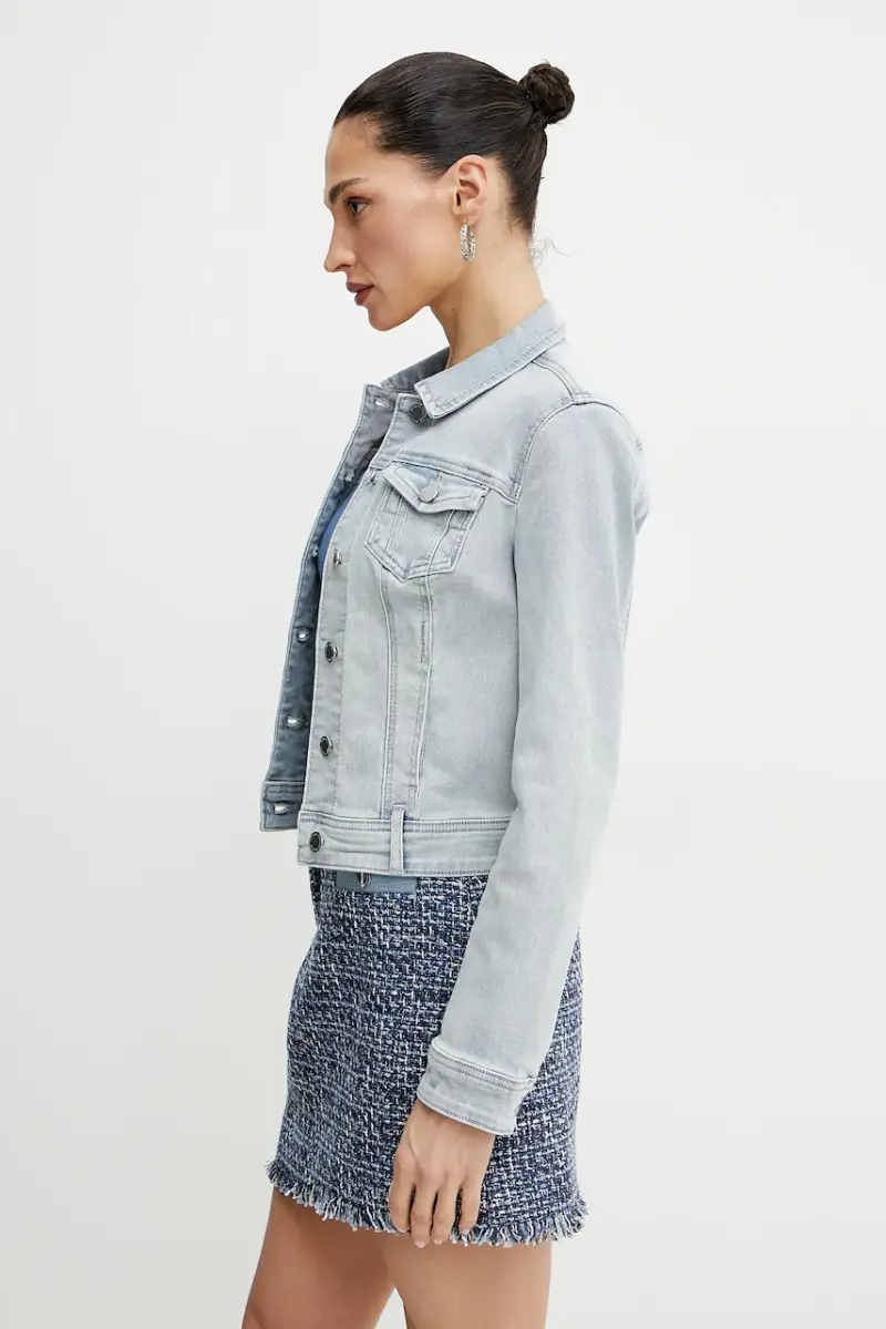 giacca di jeans VPOMI colore blu VPOMI miniatura 4