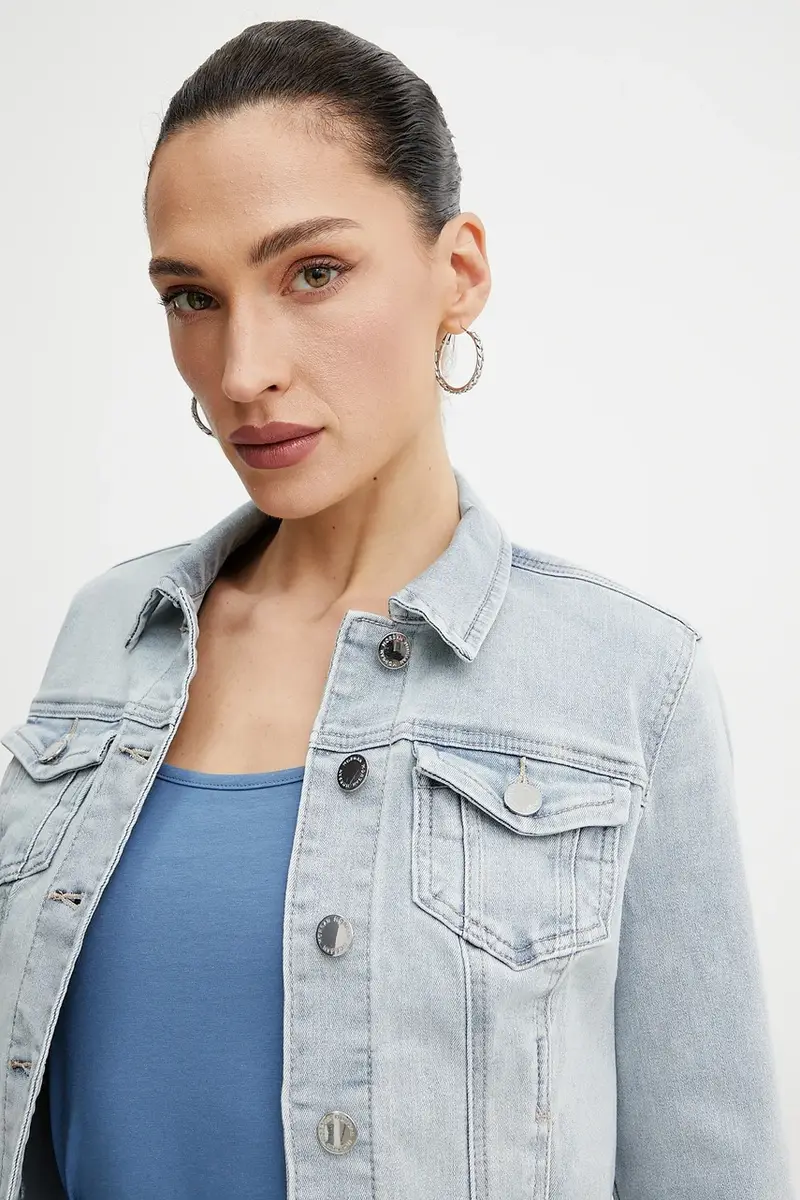 giacca di jeans VPOMI colore blu VPOMI miniatura 5