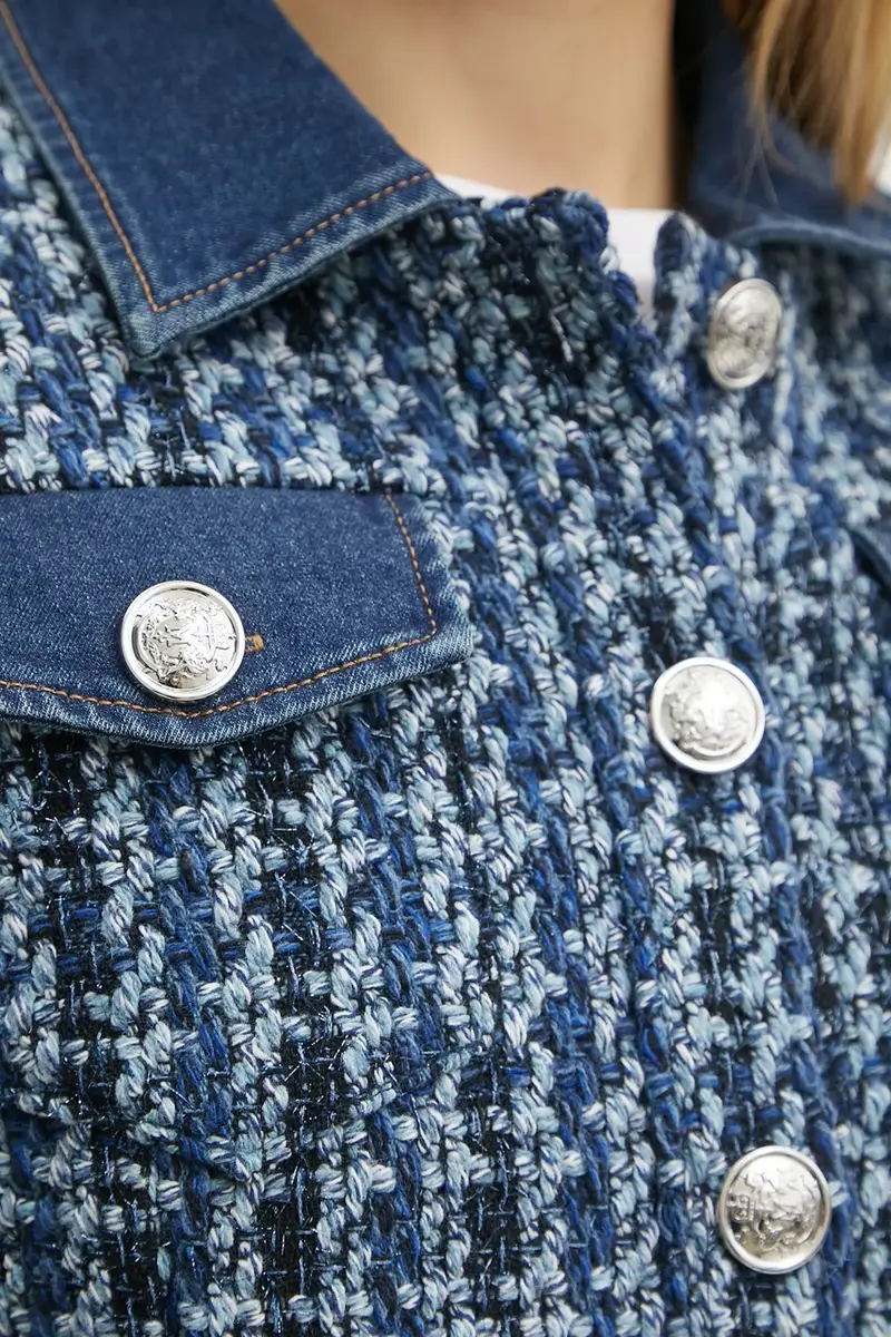 giacca in misto lana VIKI colore blu VIKI miniatura 5