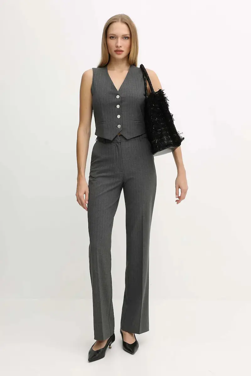 gilet colore grigio CBOKY.F miniatura 2