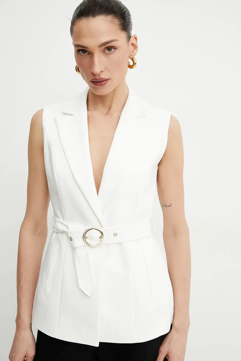 gilet VROSSO.F colore bianco VROSSO.F miniatura 4