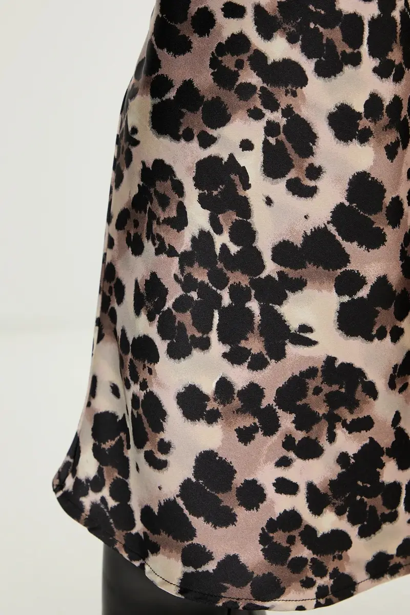 gonna colore marrone JLEOL.F miniatura 4