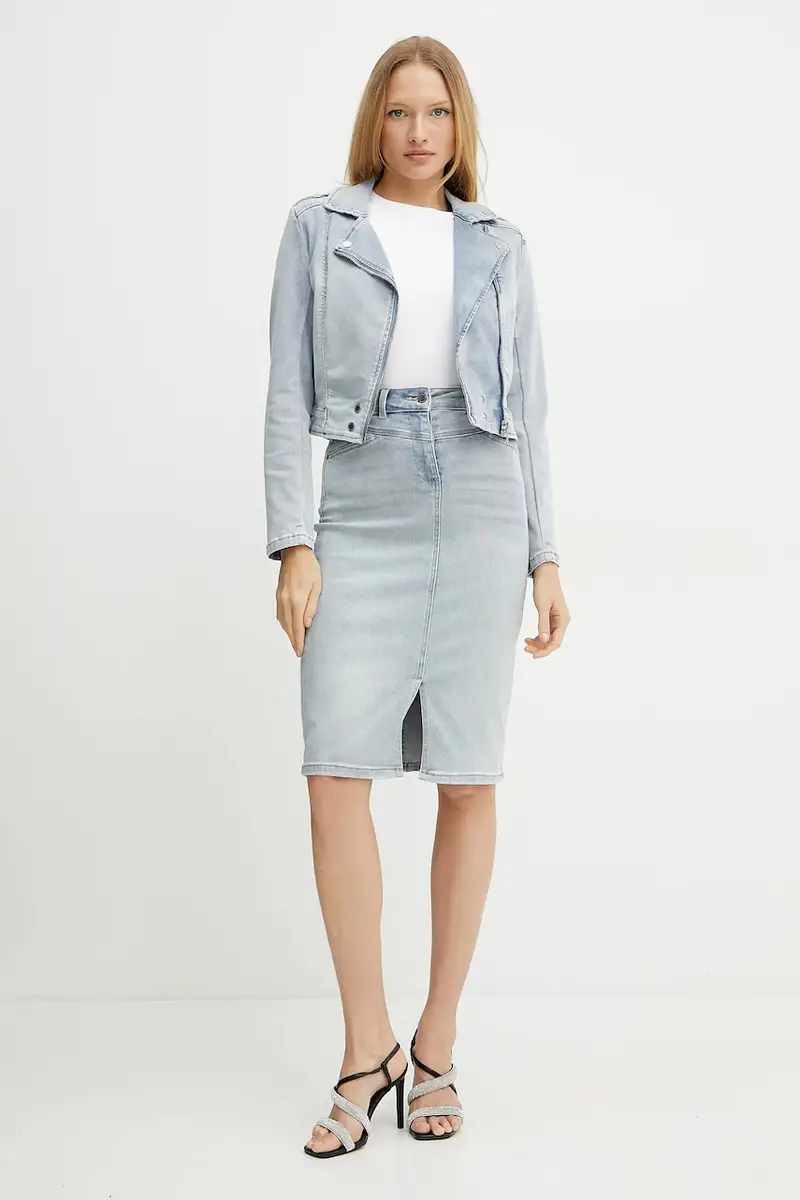 gonna di jeans JAPA colore blu JAPA miniatura 2