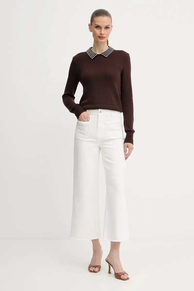 Morgan Jeans Donna Bianco 3124854 miniatura 2