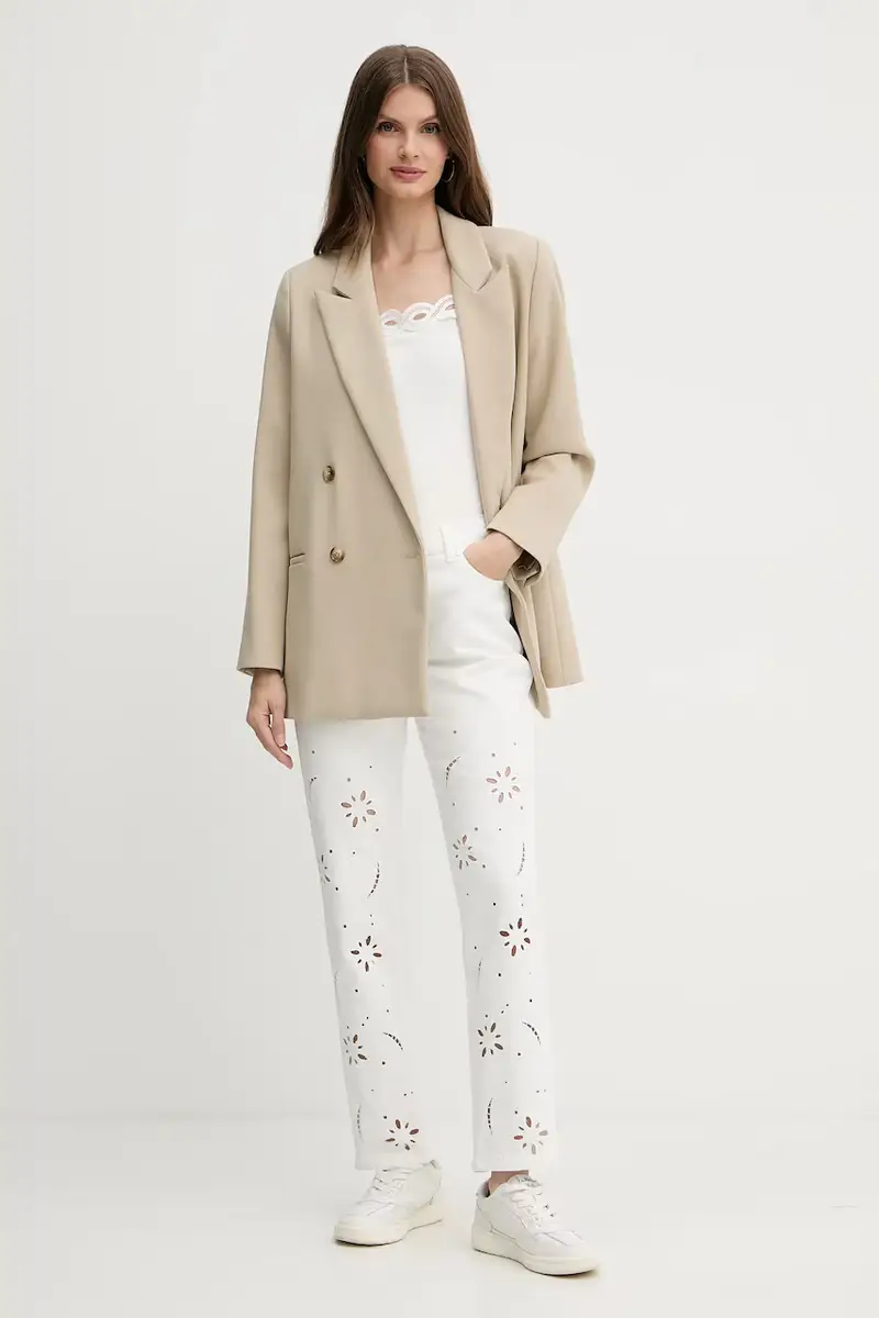 Morgan Jeans Donna Bianco 3124868 miniatura 2