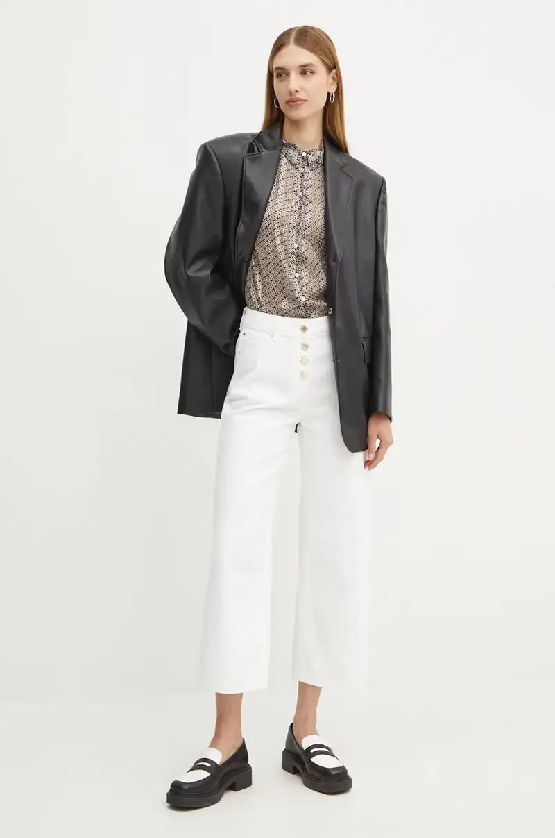 Morgan Jeans Donna Bianco 3300664 miniatura 2