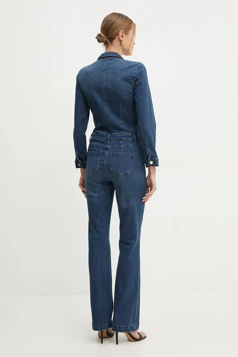 jumpsuit di jeans PCHALA colore blu navy PCHALA miniatura 2