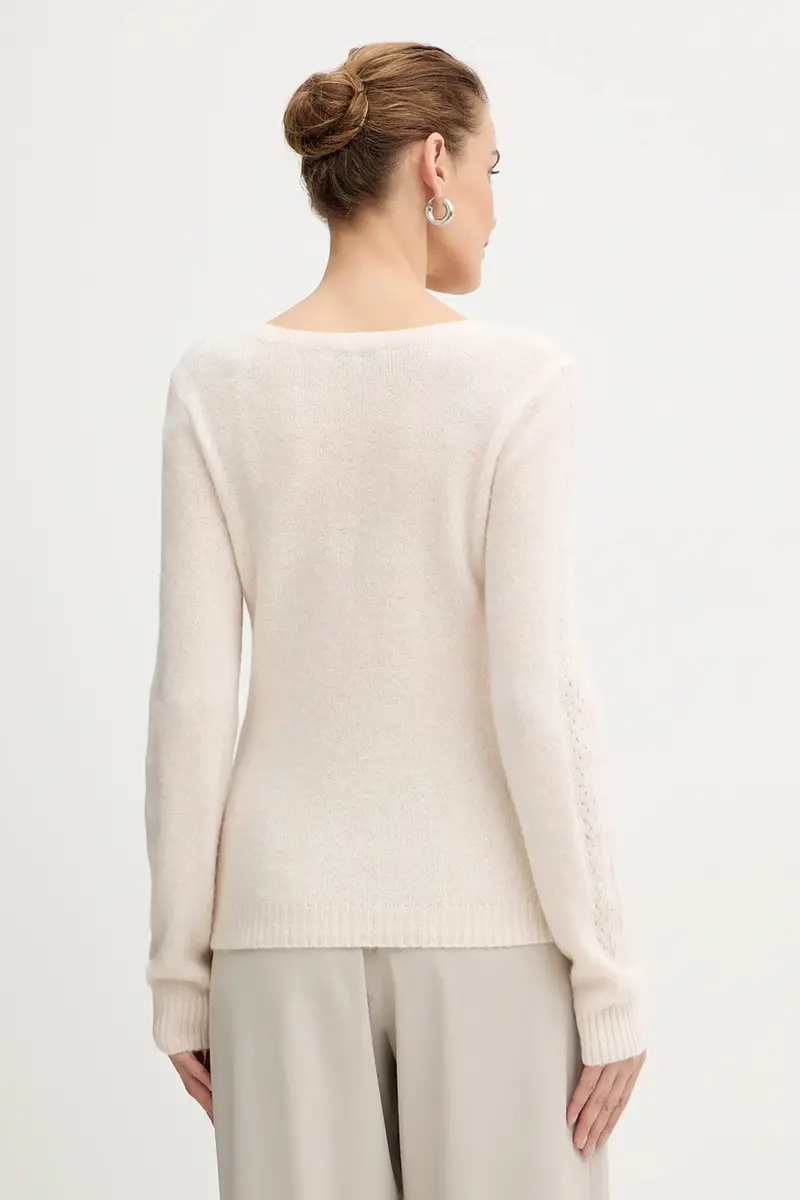 maglione con alpaca colore beige MCHEPA miniatura 3