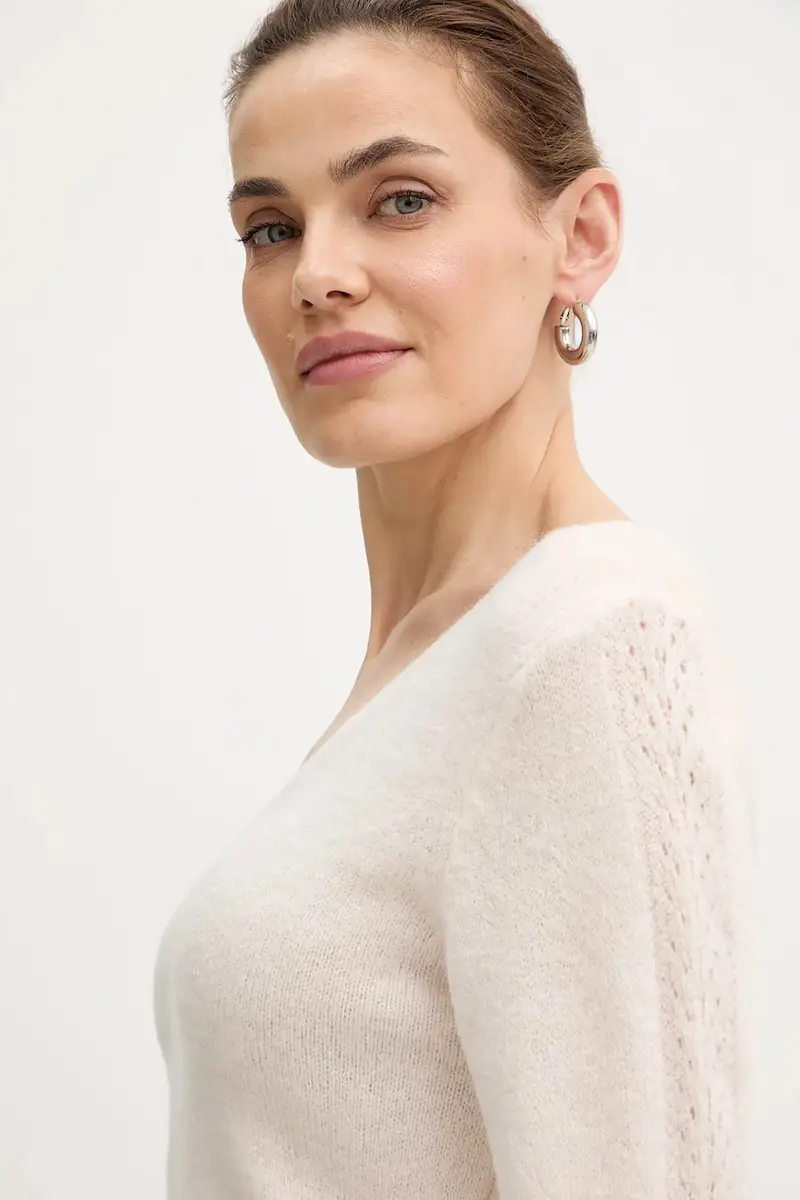 maglione con alpaca colore beige MCHEPA miniatura 4