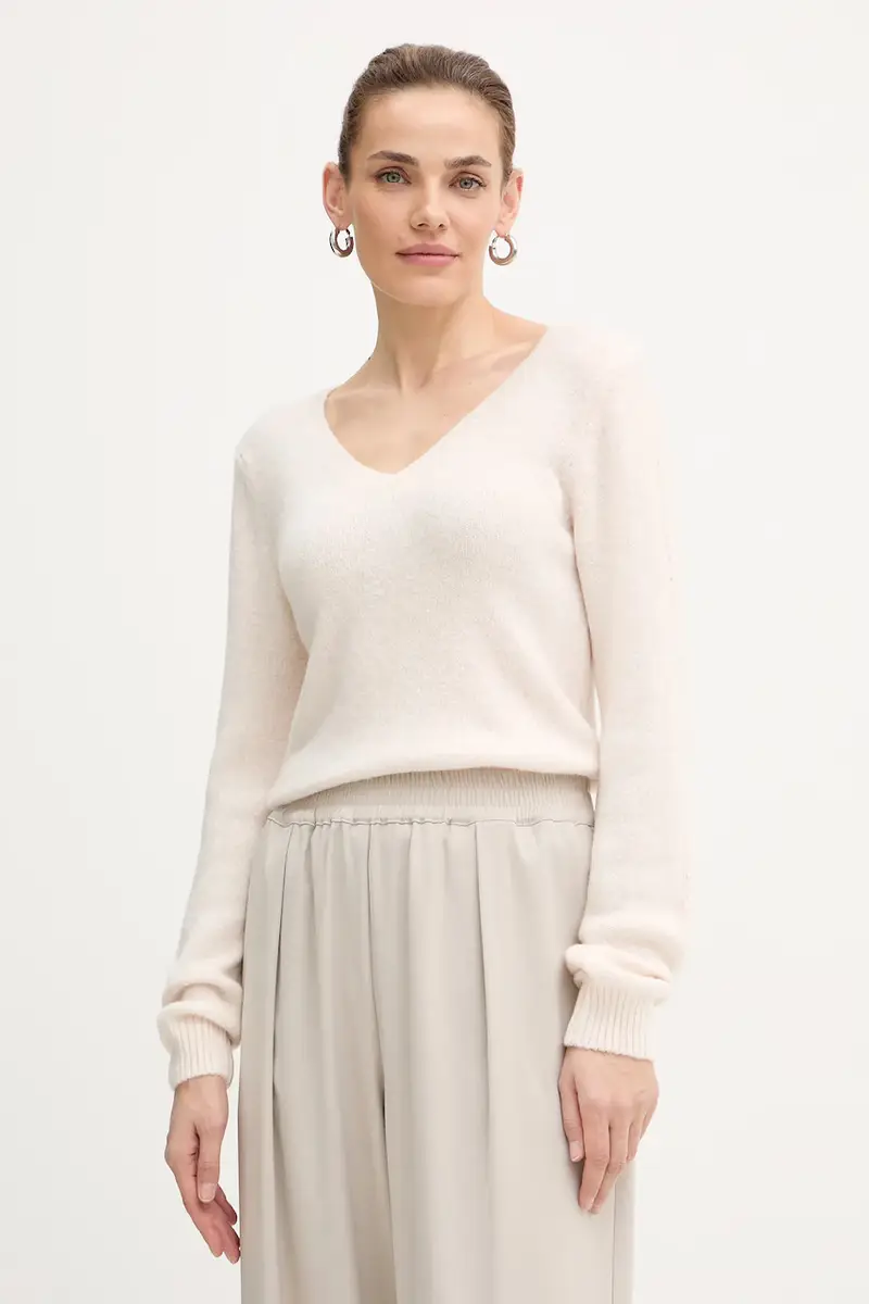 maglione con alpaca colore beige MCHEPA