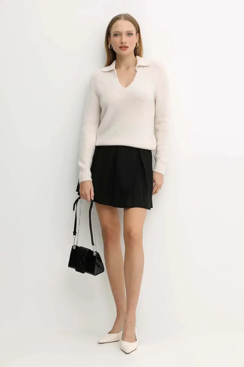 maglione con alpaca colore beige MCLO miniatura 2