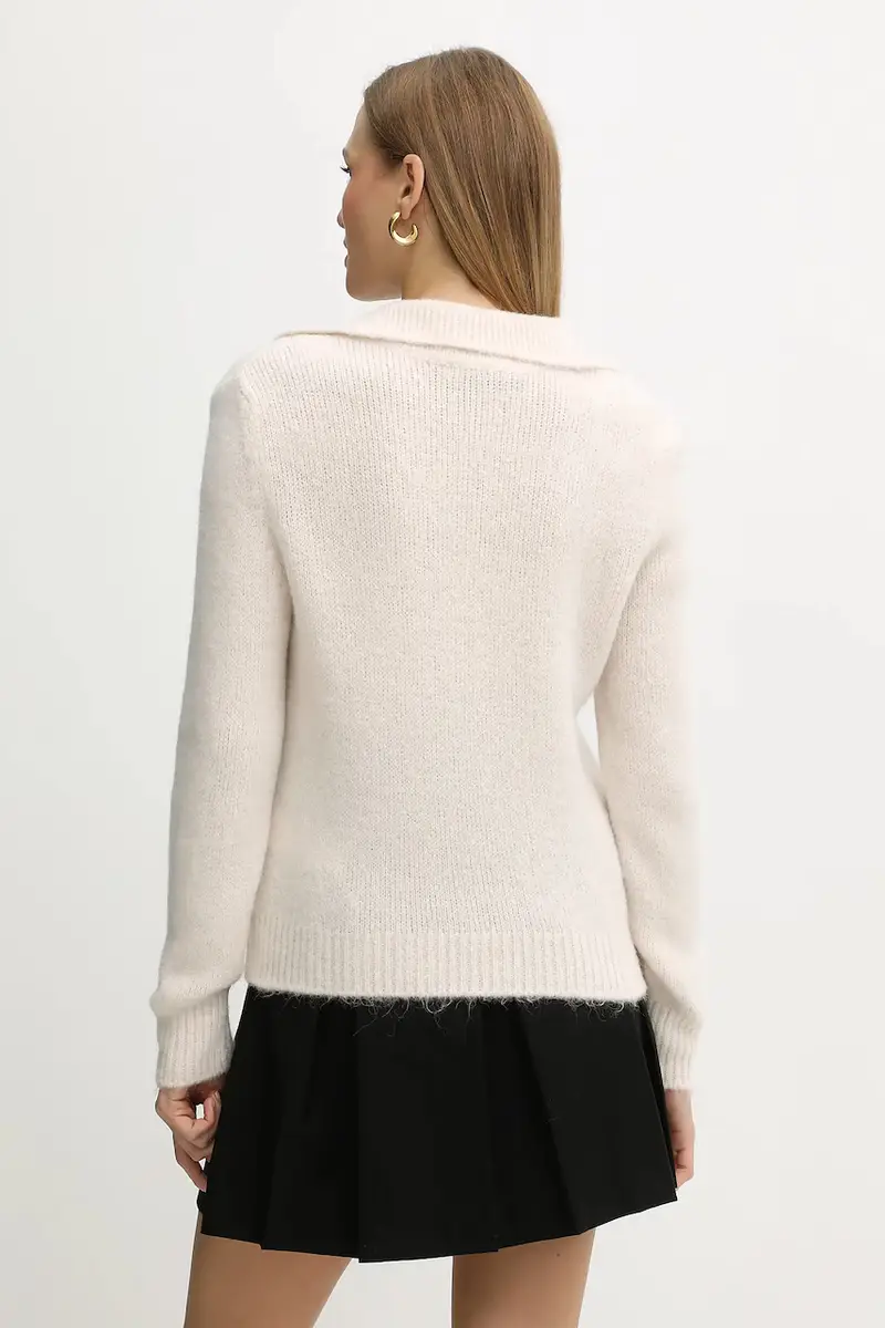 maglione con alpaca colore beige MCLO miniatura 3