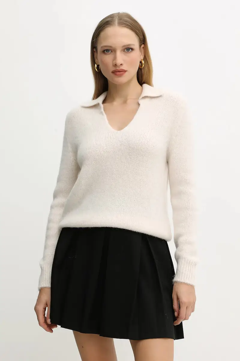 maglione con alpaca colore beige MCLO