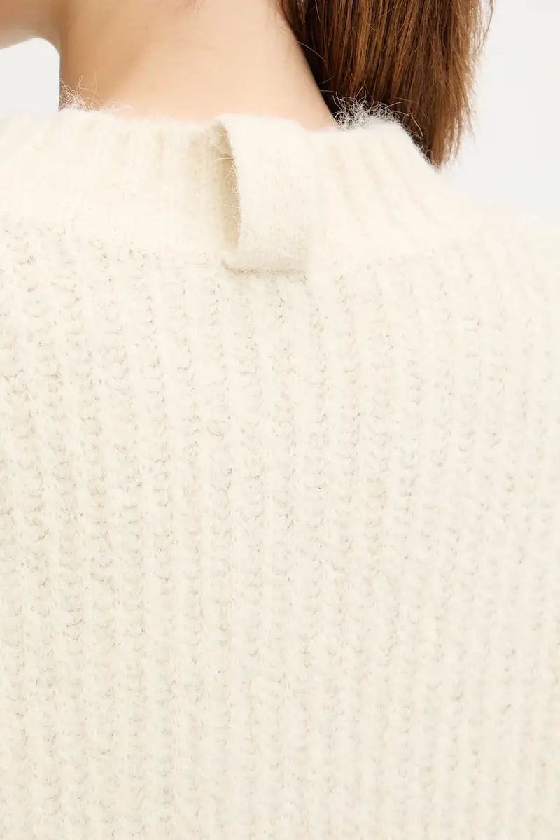 maglione con lana colore beige MACHA miniatura 5